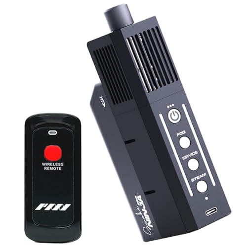PMI SmokeNINJA PRO KIT Tragbare Nebelmaschine mit verlängerter Berstzeit, USB-C-Steuerung, überlegener Nebel-, Dampf- und Trockeneiseffekte für Studio- und Eventgebrauch (Pro Kit) von PMI