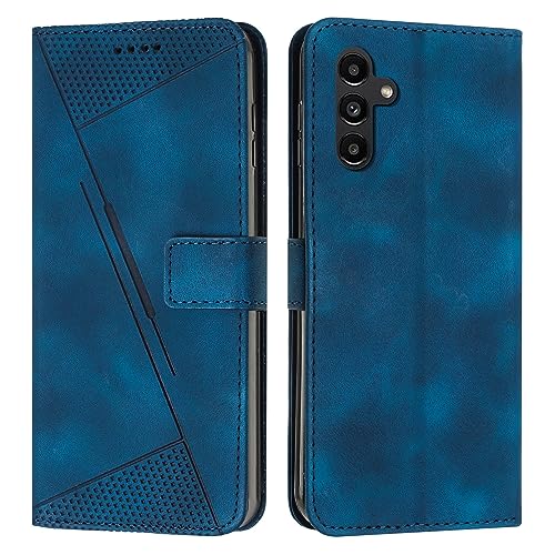 PNATEE Handyhülle für Samsung Galaxy S24 Plus Hülle, PU Leder Hülle Klappbar Brieftasche Magnetverschluss Kartenfach Standfunktion Schutzhülle für Galaxy S24 Plus, Blau von PNATEE