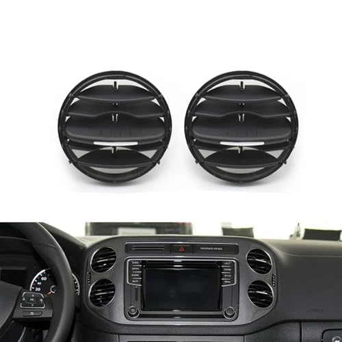 PNBVW 2 PCS Auto Vorne Hinten Klimaanlage AC Vent Grille Air Vent Abdeckung for VW V//olkswage//n Tiguan 2010 2011 2012 2013 2014-2017(Middle) von PNBVW