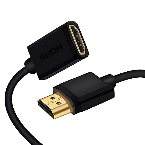 HDMI-Verlängerungskabel, 4 K, 60 Hz, HDMI-Verlängerungskabel, Stecker auf Buchse, unterstützt 3D, Full HD, 2160p, Kangping, für Laptop, PS4, HDTV, Monitor, Projektor (0,3 m) von PNGKNYOCN
