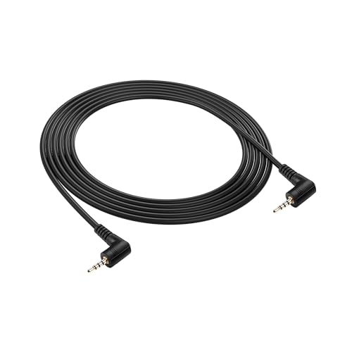 PNGKNYOCN 1.8M 2.5mm Audio Aux Kabel, 90 Grad 2.5mm TRRS männlich zu 2.5mm TRRS männlich Doppelt gewinkeltes Stereo Headset Kopfhörer Stecker Kabel (90 Degree to 90 Degree, 1.8M) von PNGKNYOCN