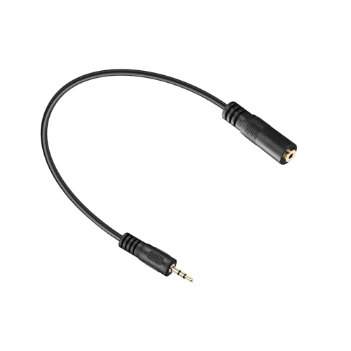 PNGKNYOCN 2.5mm TRS Audio Aux Kabel,2.5mm Stecker zu Buchse Stereo Audio Verlängerungskabel für Smartphone,Kopfhörer,Mp3 Player（0.3M） von PNGKNYOCN