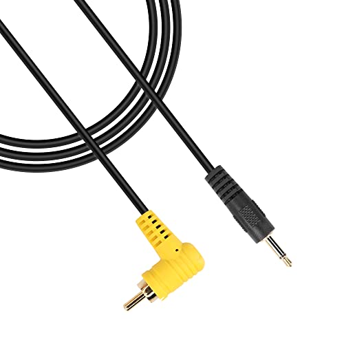 PNGKNYOCN 3,5 mm Mono-auf-Cinch-Kabel, 90 Grad rechtwinkliger Cinch-Stecker auf 0,3 cm Stecker, Audio-Konverterkabel für Lautsprecher, Subwoofer, Verstärker (1,8 m) von PNGKNYOCN