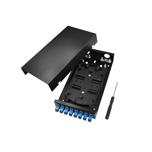 PNGKNYOCN 8 Port Fiber Optical Terminal Junction Box, kompakte Größe kein Grat Pigtail Termination Box SC Optical Fiber Termination Distribution Box mit 8 SC Coupler Adaptern PNGKNYOCN 8 Port Fiber Optical Terminal Junction Box, kompakte Größe kein Grat Pigtail Termination Box SC Optical Fiber Termination Distribution Box mit 8 SC Coupler Adaptern von PNGKNYOCN