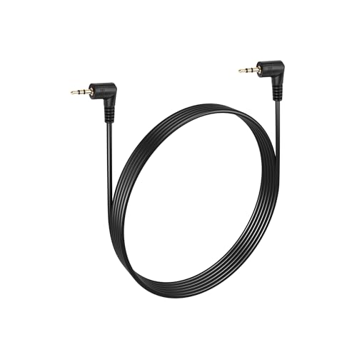 PNGKNYOCN Doppeltes abgewinkeltes 2,5-mm-Audio-Aux-Kabel, 90-Grad-Winkel 2,5-mm-Stecker auf 2,5-mm-Klinkenstecker Headset-Kopfhörer-Stereo-Audio-Adapterkabel (90 Degree to 90 Degree, 1.8M) von PNGKNYOCN