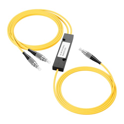 PNGKNYOCN FC Glasfaser Optischer FBT Splitter,FC/UPC 1x2 optisches Verteilerkabel für faseroptisches Kommunikationssystem, faseroptisches LAN PNGKNYOCN FC Glasfaser Optischer FBT Splitter,FC/UPC 1x2 optisches Verteilerkabel für faseroptisches Kommunikationssystem, faseroptisches LAN von PNGKNYOCN