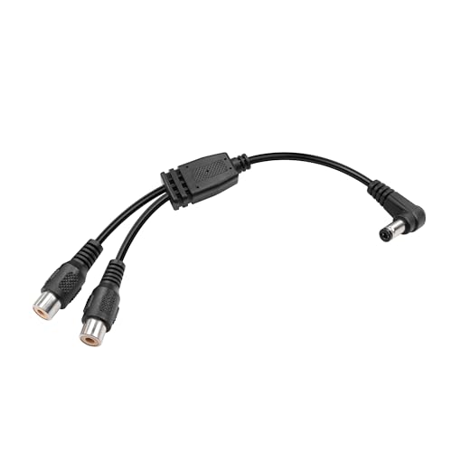 PNGKNYOCN Kurzes DC Power Splitter rechtwinklig 5.5mm x 2.1mm Stecker auf Doppel RCA Buchse Kabel, für Auto montiert Dual Screen DC Adapter Stromkabel PNGKNYOCN Kurzes DC Power Splitter rechtwinklig 5.5mm x 2.1mm Stecker auf Doppel RCA Buchse Kabel, für Auto montiert Dual Screen DC Adapter Stromkabel von PNGKNYOCN