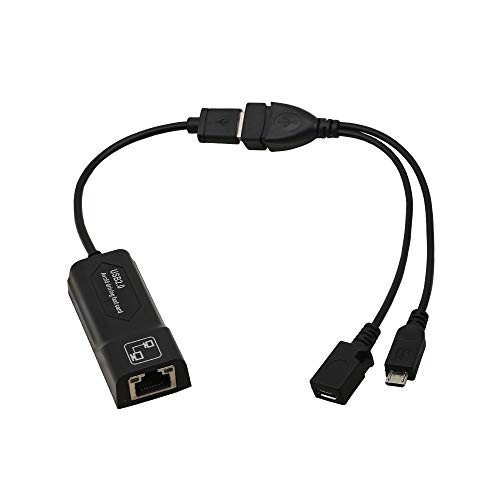 PNGKNYOCN LAN Ethernet Adapter USB 2.0 bis 10 / 100Mbps Ethernet Adapter mit USB und OTG Kabeladapter von PNGKNYOCN
