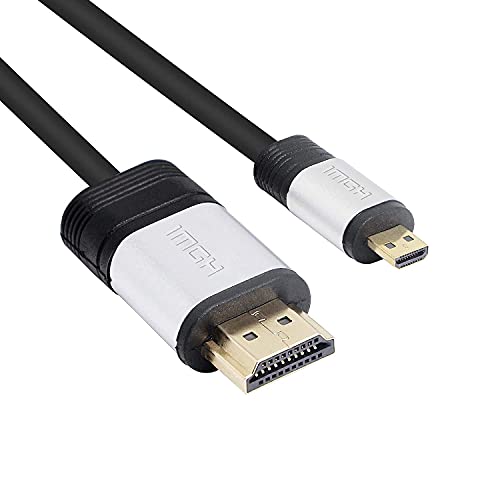 PNGKNYOCN Micro-HDMI auf HDMI-Kabel, Hochgeschwindigkeits-HDMI-Stecker auf HDMI 2.0 A-Stecker, unterstützt 4 kx2 k @ 60 Hz (3 m) von PNGKNYOCN