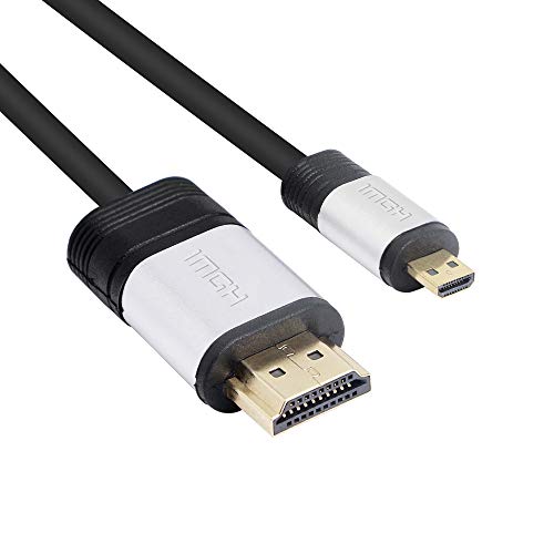 PNGKNYOCN Micro-HDMI auf HDMI-Kabel, Hochgeschwindigkeits-HDMI-Stecker auf HDMI 2.0 A-Stecker, unterstützt 4 kx2 k @ 60 Hz (5 m) von PNGKNYOCN