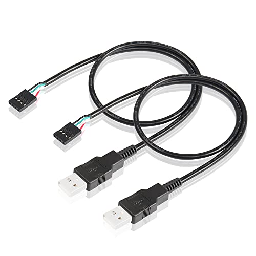 PNGKNYOCN Motherboard-Kabel mit 4-poliger Buchse auf USB-Adapterkabel, USB 2.0 Typ A Stecker auf Dupont 4-polige Buchse (50 cm) von PNGKNYOCN