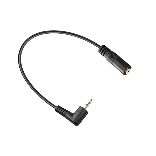 PNGKNYOCN Rechtwinkliges 2.5mm Audio Aux Kabel, 90 Grad 2.5mm Stecker zu Buchse TRS Stereo Audio Verlängerungskabel für Smartphone, Kopfhörer, Mp3 Player（0.3M） von PNGKNYOCN