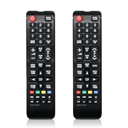 2 Stück Ersatz für Samsung Fernbedienung, Universal Fernbedienung Kompatibel mit Allen Original Samsung Fernsehern - Keine Programmierung erforderlich 2 Stück Ersatz für Samsung Fernbedienung, Universal Fernbedienung Kompatibel mit Allen Original Samsung Fernsehern - Keine Programmierung erforderlich von PNGOS