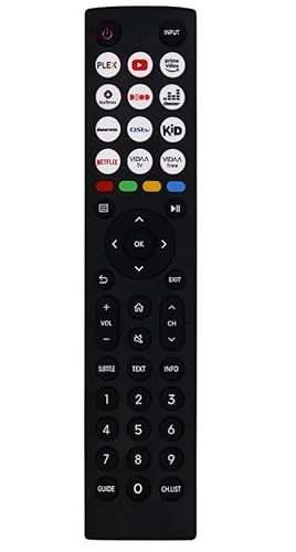 Ersatz für Hisense Fernbedienung, Universalfernbedienung mit 9 Shortcut-Tasten Kompatibel mit Hisense VIDAA 4K HDTV FHD QLED LCD LED Smart TVs - Keine Programmierung erforderlich Ersatz für Hisense Fernbedienung, Universalfernbedienung mit 9 Shortcut-Tasten Kompatibel mit Hisense VIDAA 4K HDTV FHD QLED LCD LED Smart TVs - Keine Programmierung erforderlich von PNGOS