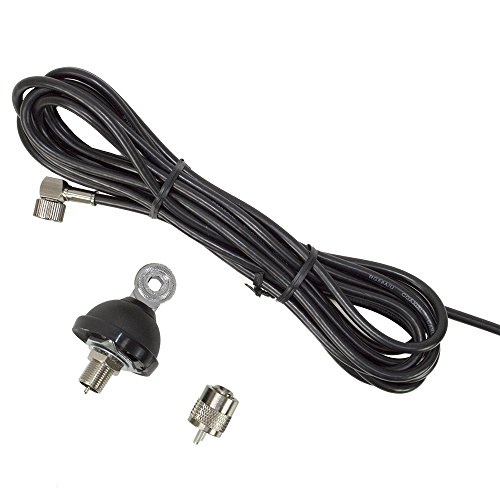 CB-Antennenanschlusskabel PNI FC27 4 m, inklusive PL259-Stecker und Montagehalterung für CB-Antenne mit Schmetterlingsschraube CB-Antennenanschlusskabel PNI FC27 4 m, inklusive PL259-Stecker und Montagehalterung für CB-Antenne mit Schmetterlingsschraube von PNI