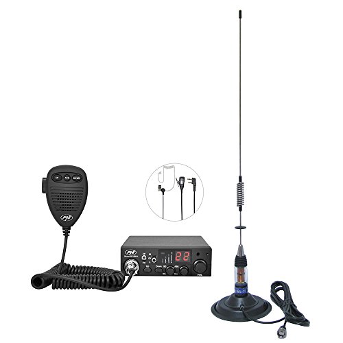 CB-Funk-Kit CB PNI Escort HP 8001L ASQ + CB-Antenne PNI ML70, Zigarettenanzünderstecker und Kopfhörer HS81L im Lieferumfang enthalten von PNI