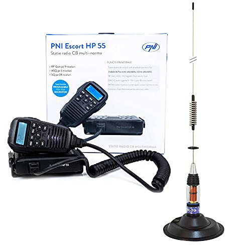 CB-Funkgerät PNI Escort HP 55 ASQ mit CB-Antenne PNI ML70 und 145 mm Magnetfuß inklusive von PNI