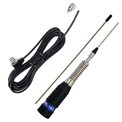 CB PNI ML160 Antennenpaket, 145 cm und Anschlusskabel PNI T601 mit Einer Länge von 4 Metern zur Montage auf einem festen Träger CB PNI ML160 Antennenpaket, 145 cm und Anschlusskabel PNI T601 mit Einer Länge von 4 Metern zur Montage auf einem festen Träger von PNI