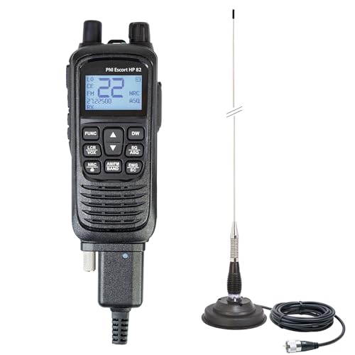 Kit Tragbarer CB-Radiosender PNI Escort HP 82, Multistandard, 4 W, 12 V, AM-FM mit CB-Antenne PNI ML100 mit Magnet Kit Tragbarer CB-Radiosender PNI Escort HP 82, Multistandard, 4 W, 12 V, AM-FM mit CB-Antenne PNI ML100 mit Magnet von PNI