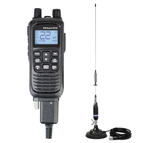 Kit tragbarer CB-Radiosender PNI Escort HP 82, Multistandard, 4 W, 12 V, AM-FM und CB-Antenne PNI S75, 75 cm, mit mitgeliefertem Magnet Kit tragbarer CB-Radiosender PNI Escort HP 82, Multistandard, 4 W, 12 V, AM-FM und CB-Antenne PNI S75, 75 cm, mit mitgeliefertem Magnet von PNI