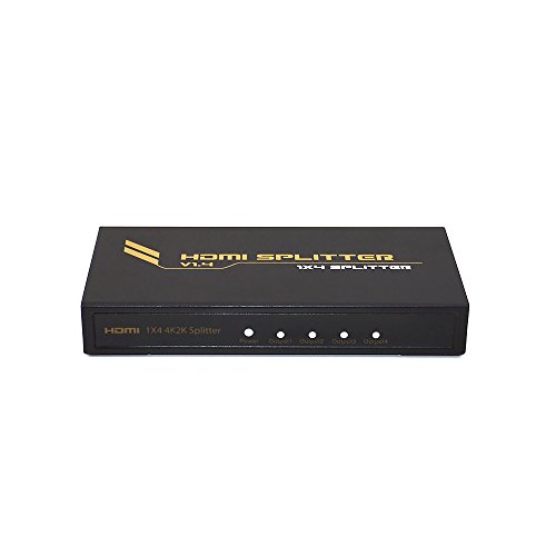 PNI 4HDMIP HDMI Premium Splitter mit 4 Ports Schwarz von PNI