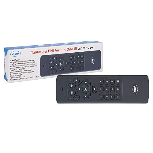 PNI AirFun Tastatur Eine IR-Luftmaus und eine Mini-QWERTY-Tastatur für. Computer, Mini-PC und Mediaplayer von PNI