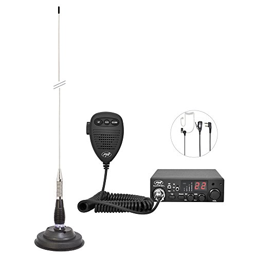 CB-Funkkit CB PNI Escort HP 8001L ASQ + CB-Antenne PNI ML100, Zigarettenanzünderstecker und Kopfhörer HS81L im Lieferumfang enthalten von PNI