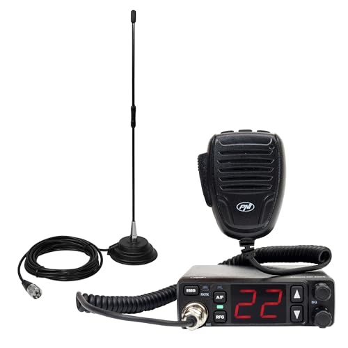 PNI Escort HP 5500 CB-Radiosender + CB-Antenne PNI Extra 40, mit Magnet von PNI