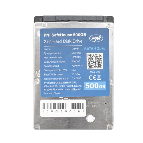 PNI Interne Festplatte SafeHouse 500 GB, 2,5 Zoll, SATA 6 GB/s, Kapazität 500 GB, Cache 128 MB PNI Interne Festplatte SafeHouse 500 GB, 2,5 Zoll, SATA 6 GB/s, Kapazität 500 GB, Cache 128 MB von PNI