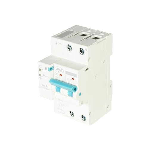 PNI SafeHome PT863 WiFi Einstellbarer Intelligenter Automatiksicherung 1-63A, Einphasig 230V, Tuya Smart Mobile App, Smart-Szenarien und Automatisierungen mit anderen Tuya, Alexa und Google Assistant von PNI