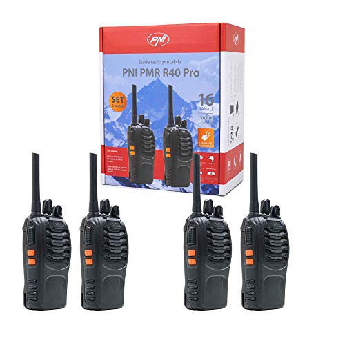Paket 4 tragbares Radio PNI PMR R40 PRO Batterien, Ladegeräte und Kopfhörer enthalten Paket 4 tragbares Radio PNI PMR R40 PRO Batterien, Ladegeräte und Kopfhörer enthalten von PNI
