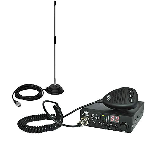 Paket CB-Funkgeräte Escort HP 8024 ASQ + CB Antenne Extra 40 mit Magnet von PNI