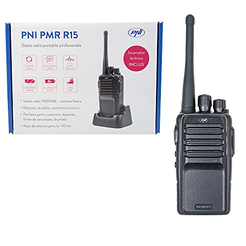 Professionelles tragbares Funkgerät PNI PMR R15 0.5W, ASQ, TOT, CTCSS-DCS, Monitor, 1200mAh, programmierbar Professionelles tragbares Funkgerät PNI PMR R15 0.5W, ASQ, TOT, CTCSS-DCS, Monitor, 1200mAh, programmierbar von PNI