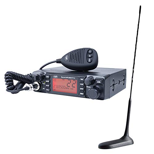 Radio CB PNI Escort HP 9001 PRO ASQ 12/24 + Antenne CB PNI Extra 45 mit Magnet von PNI