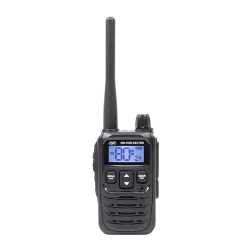 Tragbarer Radiosender PNI PMR R45 PRO 446 MHz, 0,5 W, 99 programmierbare Kanäle, 16 PMR- und 38 CTCSS- und 104 DCS-Töne, Squelch 5 Stufen, VOX, TOT, BCL, Scan, Roger Beep Tragbarer Radiosender PNI PMR R45 PRO 446 MHz, 0,5 W, 99 programmierbare Kanäle, 16 PMR- und 38 CTCSS- und 104 DCS-Töne, Squelch 5 Stufen, VOX, TOT, BCL, Scan, Roger Beep von PNI