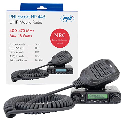 UHF-Radio PNI Escort HP 446, 199 CH, UHF-Radio, Funkgerät für LKWs und Autos, ASQ 9 Stufen, Scan, Dual Watch, CTCSS-DCS, Leistung 0,5 W bis 15 W, NRC-Funktion UHF-Radio PNI Escort HP 446, 199 CH, UHF-Radio, Funkgerät für LKWs und Autos, ASQ 9 Stufen, Scan, Dual Watch, CTCSS-DCS, Leistung 0,5 W bis 15 W, NRC-Funktion von PNI