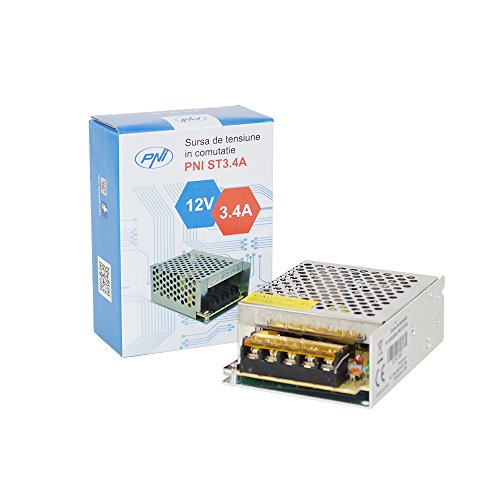 Universal geregelt Schaltnetzteil PNI st3.4 a 12 V 3,4 A für Zutrittskontrolle, CCTV Videoüberwachung oder Detektionsysteme von PNI