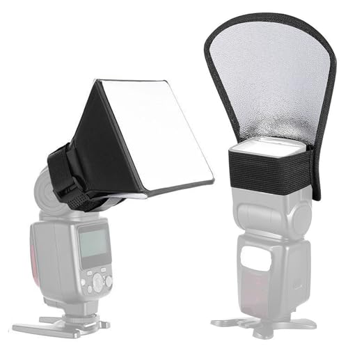 PNOOFR 2 Stück Blitz Diffusor Silber Weiß Reflektor, Speedlite softbox Diffusor Reflektor Reflektoren,Universal Tragbar Blitzlicht Diffuser Blitz Diffusor Reflektor Flash Softbox PNOOFR 2 Stück Blitz Diffusor Silber Weiß Reflektor, Speedlite softbox Diffusor Reflektor Reflektoren,Universal Tragbar Blitzlicht Diffuser Blitz Diffusor Reflektor Flash Softbox von PNOOFR