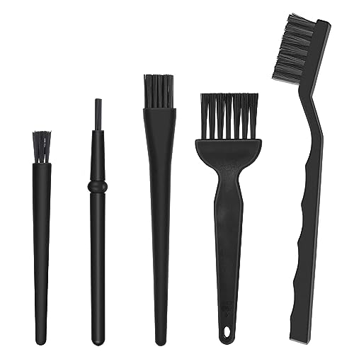 PNOOFR 5 Stück Nylon Antistatische Bürsten PC Reinigungsset Antistatisch ESD Bürste Kit Computer Bürste Staubpinsel Tastatur Reinigungspinsel Mehrzweckbürsten PC Reinigungs Tastaturbürsten von PNOOFR