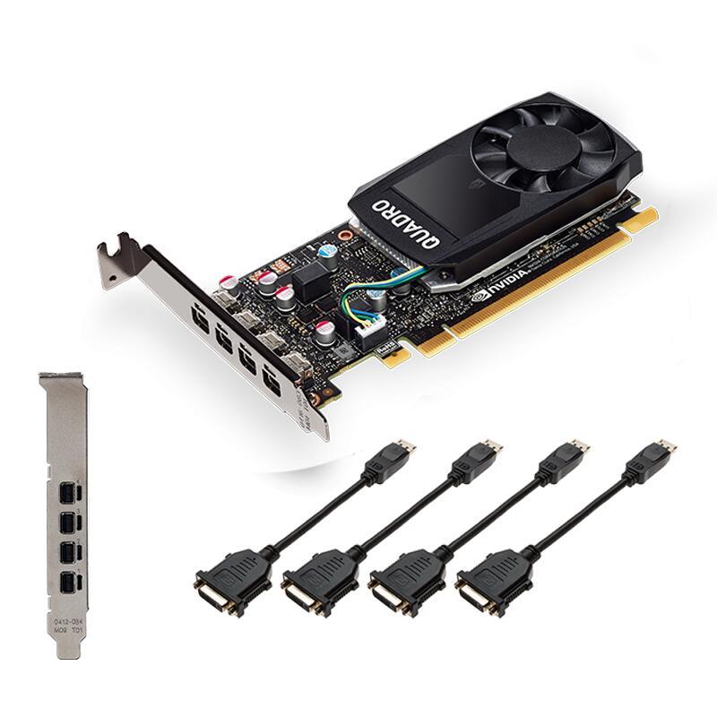 PNY Quadro P1000 DVI V2 4GB GDDR5 4x mini DP - VCQP1000DVIV2-PB - Retail von PNY Technologies