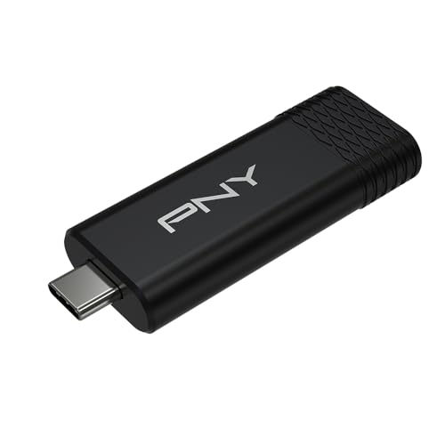 PNY 1TB PRO Elite V3™ Type-C® USB 3.2 Gen 2 Flash Drive - Up to 1000MB/s Read, Up to 800MB/s Write, Extreme Performance for Data Storage and Transfer Premium Metal Design, USB-C von PNY