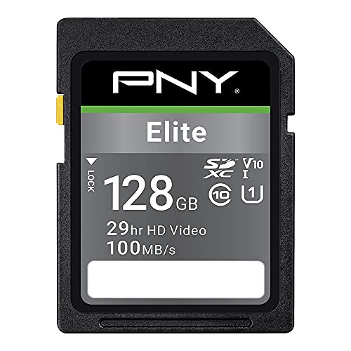 PNY Elite SDXC-Karte, 128 GB, Class 10, UHS-I U1, 100 MB/s PNY Elite SDXC-Karte, 128 GB, Class 10, UHS-I U1, 100 MB/s von PNY