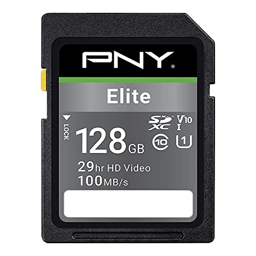 PNY Elite SDXC card 128GB Class 10 UHS-I U1 100MB/s von PNY