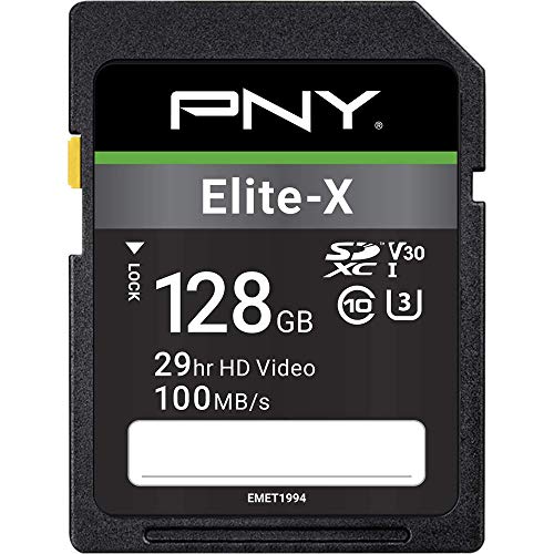 PNY Elite-X SDXC card 128GB Class 10 UHS-I U3 100MB/s von PNY