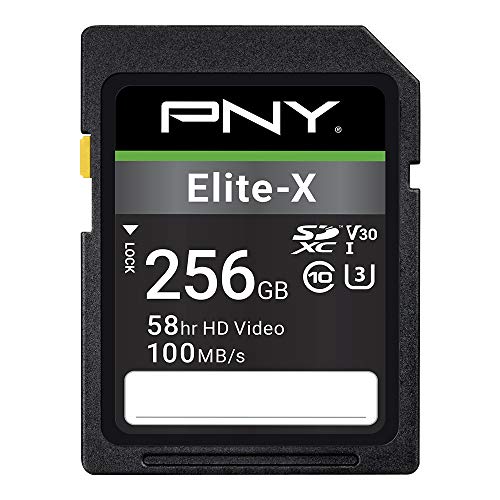 PNY Elite-X SDXC card 256GB Class 10 UHS-I U3 100MB/s von PNY