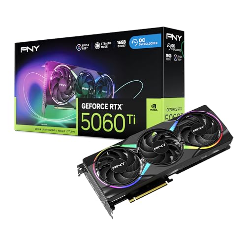 PNY GEFORCE RTX™ 5060 Ti 16GB ARGB Overclocked Triple Fan DLSS 4 von PNY