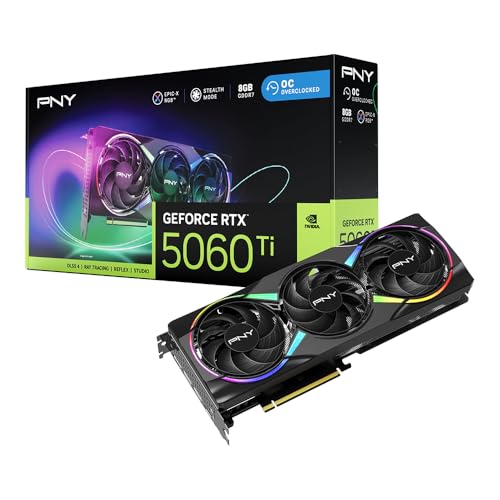 PNY GEFORCE RTX™ 5060 Ti 8GB ARGB Overclocked Triple Fan DLSS 4 von PNY