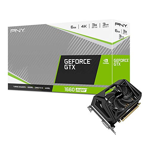 PNY GeForce GTX 1660 SUPER 6GB GDDR6 Single Fan Grafikkarte von PNY