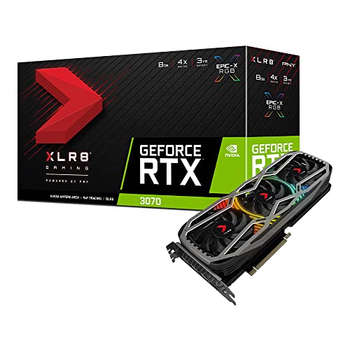 PNY GeForce RTX™ 3070 8GB XLR8 Gaming Revel Epic-X RGB™ Triple Fan Grafikkarte LHR von PNY