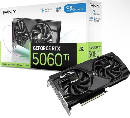 PNY GeForce RTX™ 5060 Ti GPU Overclocked Dual Fan DLSS 4 16GB von PNY